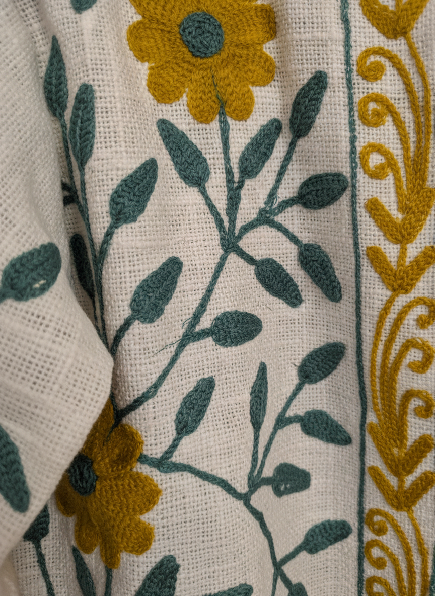 Dreamy Slub Cotton Suzani Jacket