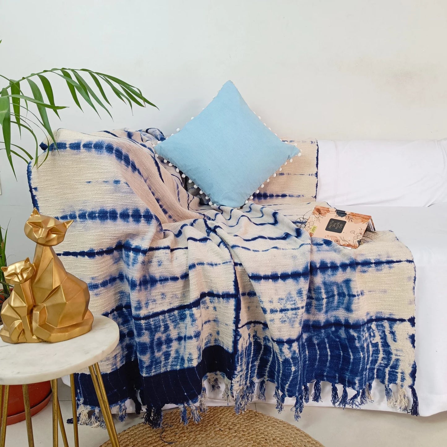 Dazzle Indigo Throw