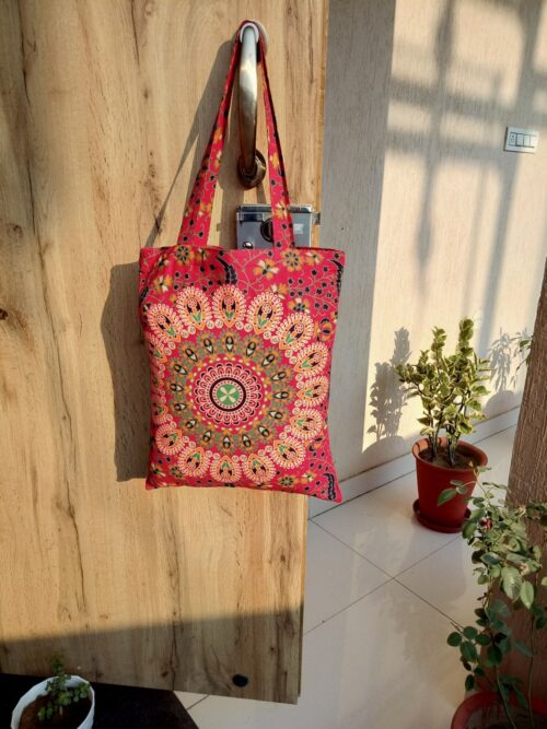 Mandala Bag Red Boho Cotton