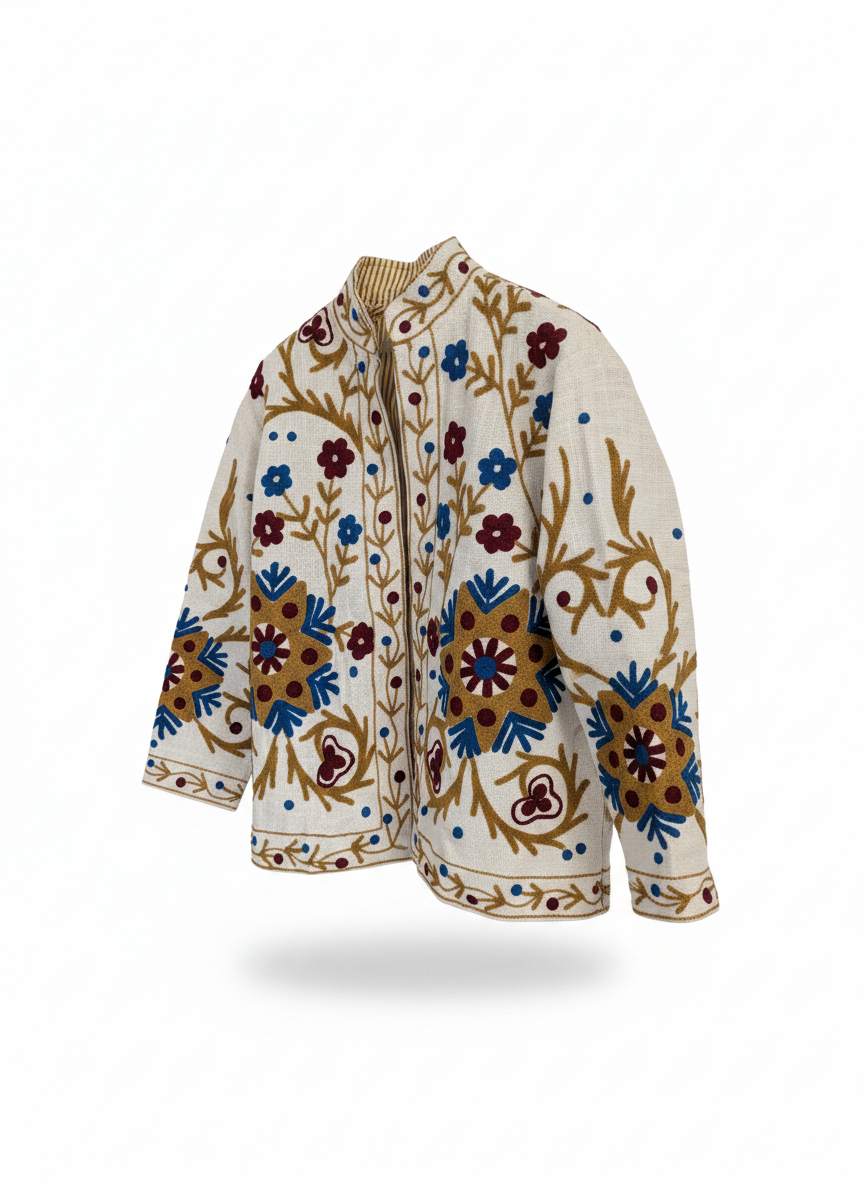Meher Hand-Embroidered Suzani Jacket