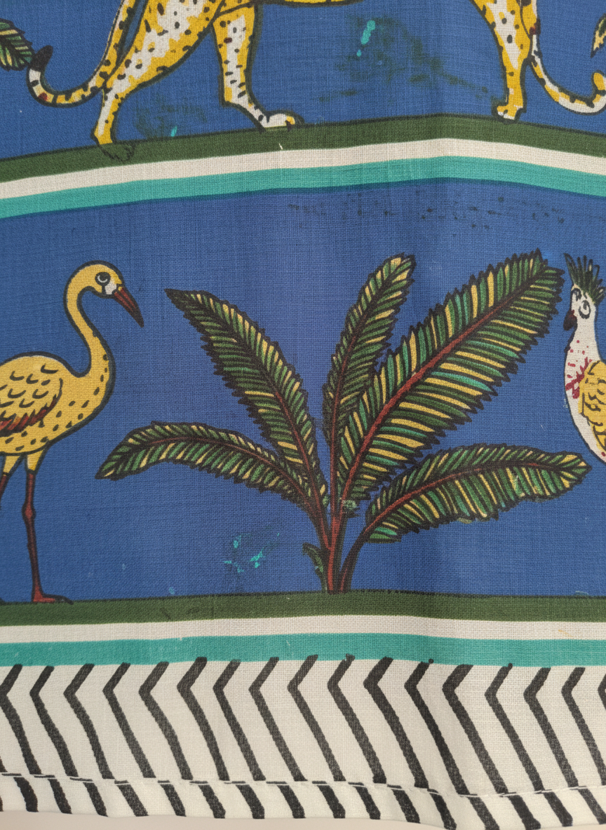 Blue Jungle Cotton Beach Sarong | Draped In Heritage