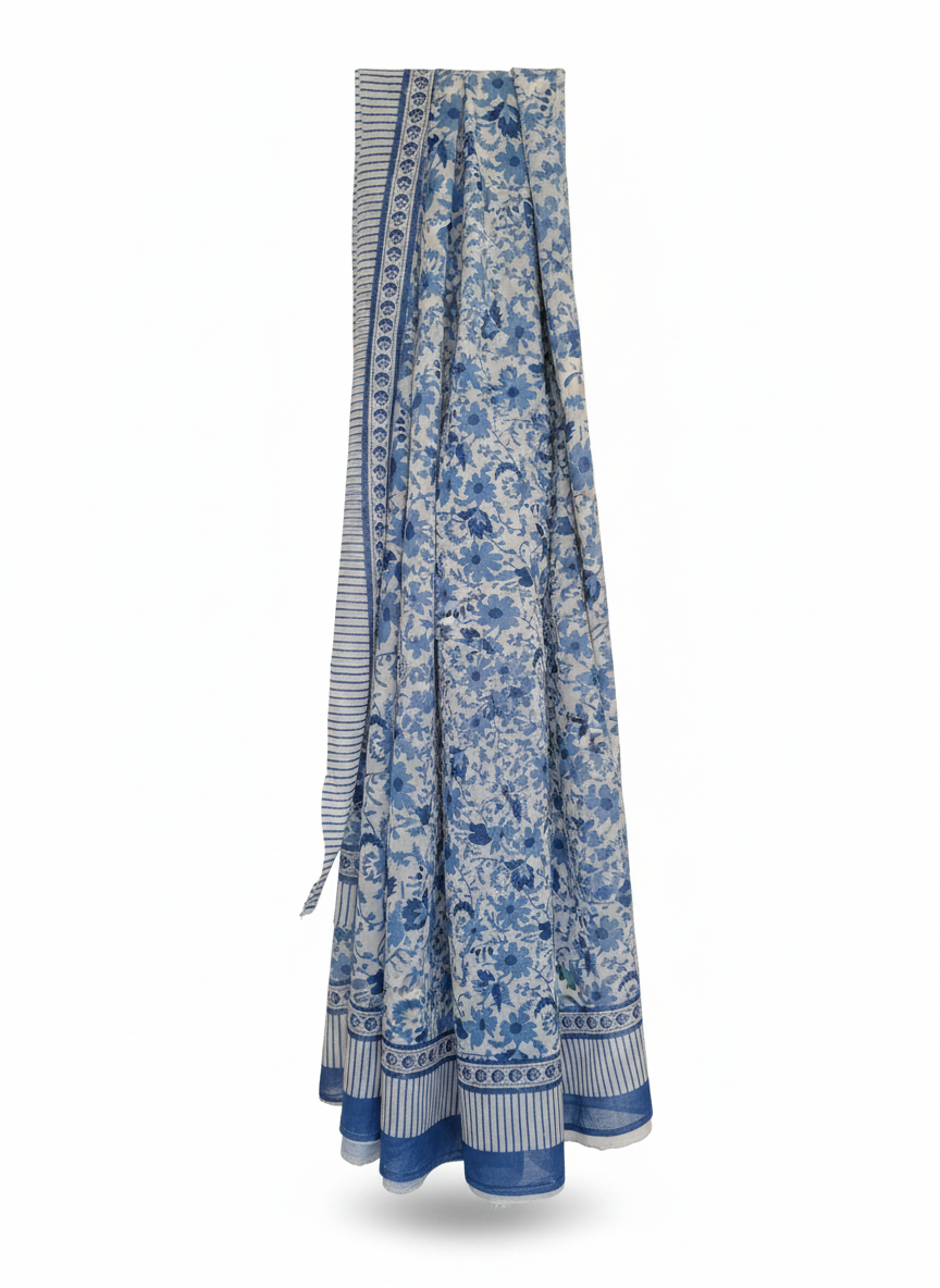 Blue Jaal Cotton Beach Wrap