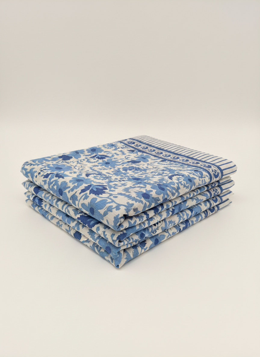Blue Jaal Cotton Beach Wrap