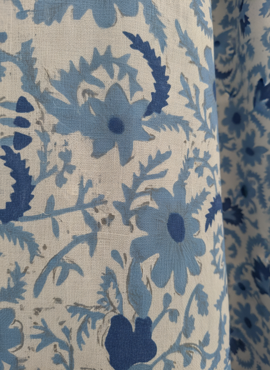 Blue Jaal Cotton Beach Wrap