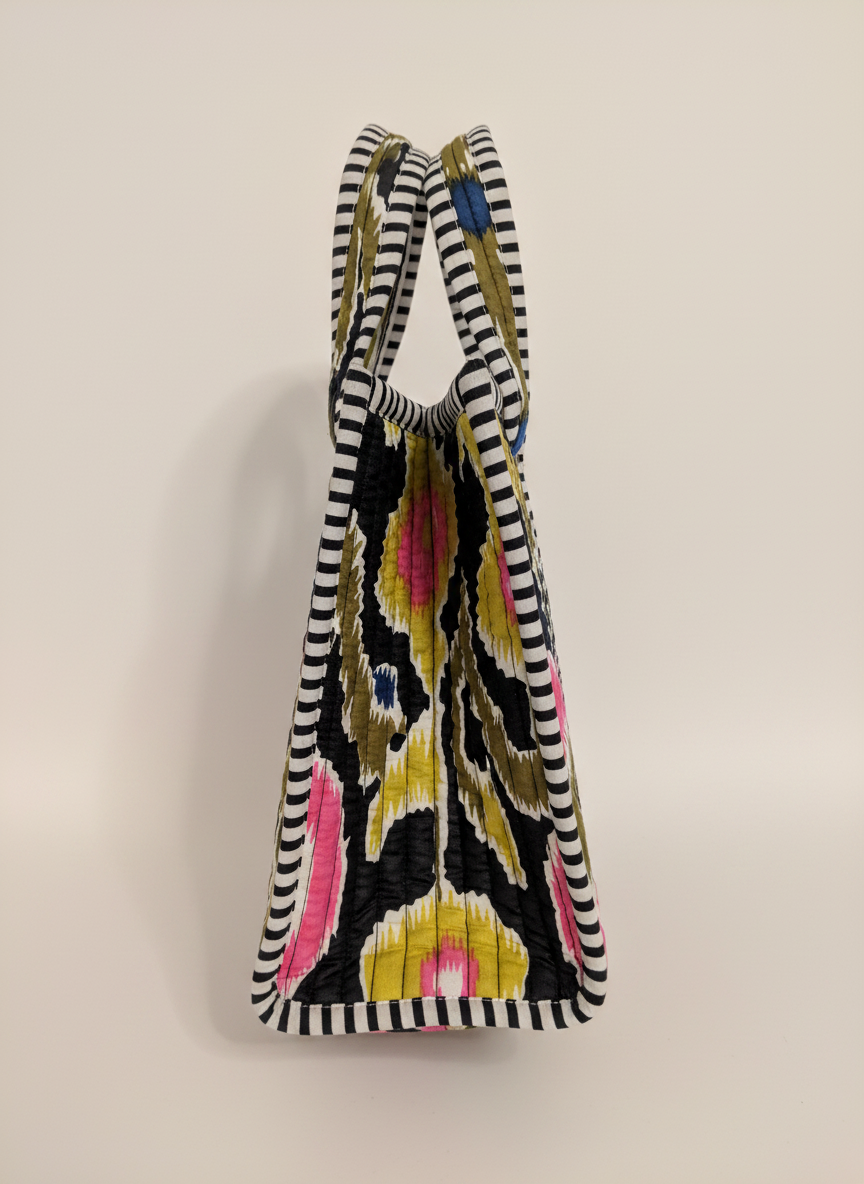 Stylish Ikat Cotton Lunch Bag