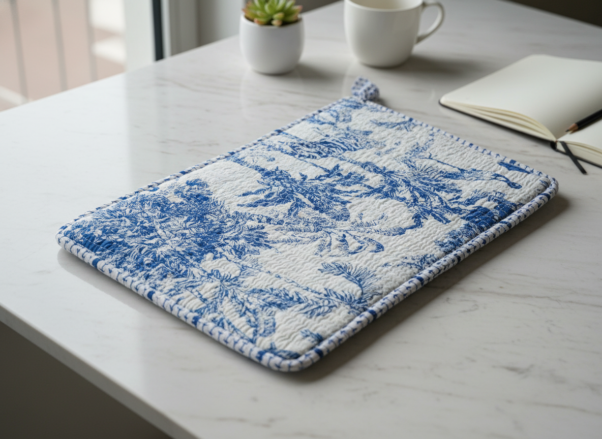 Eclectic Quilted Pure Cotton Laptop Sleeve 13"