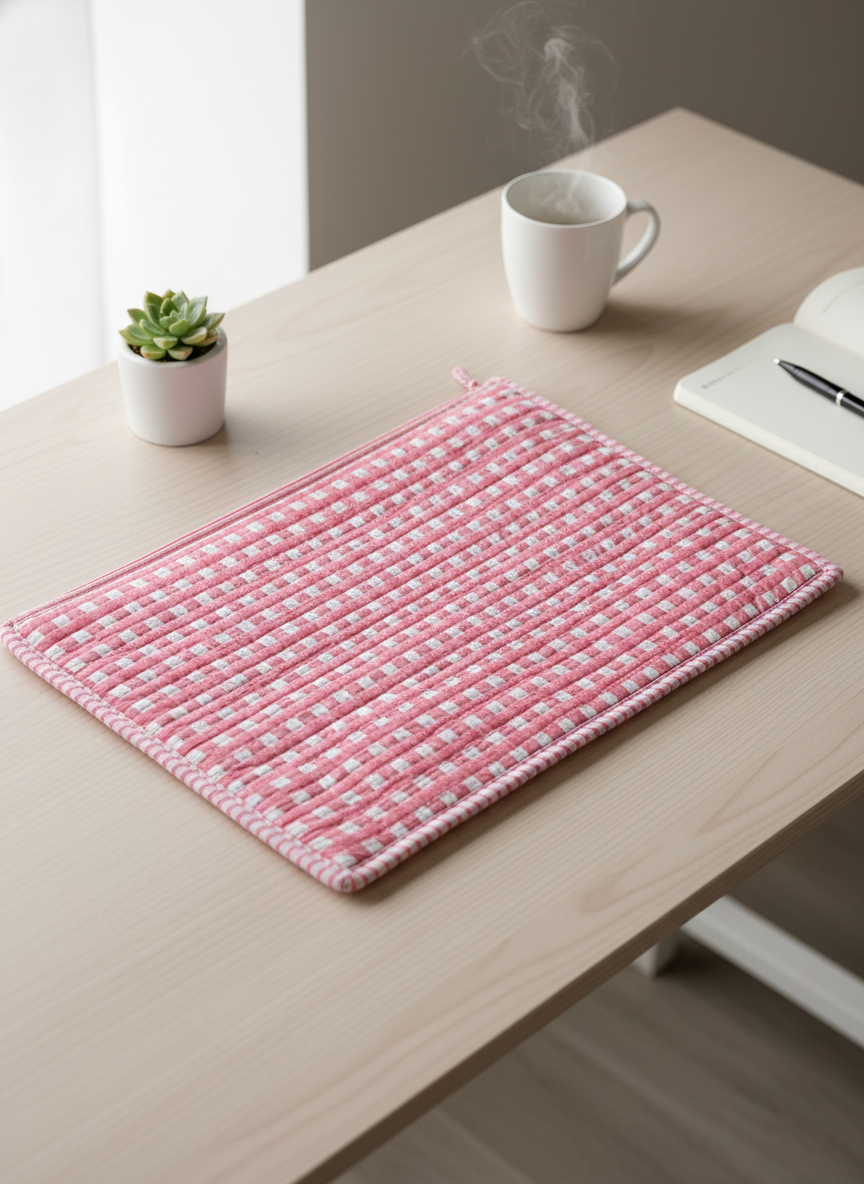 Artisanal Quilted 15-inch Laptop Sleeve