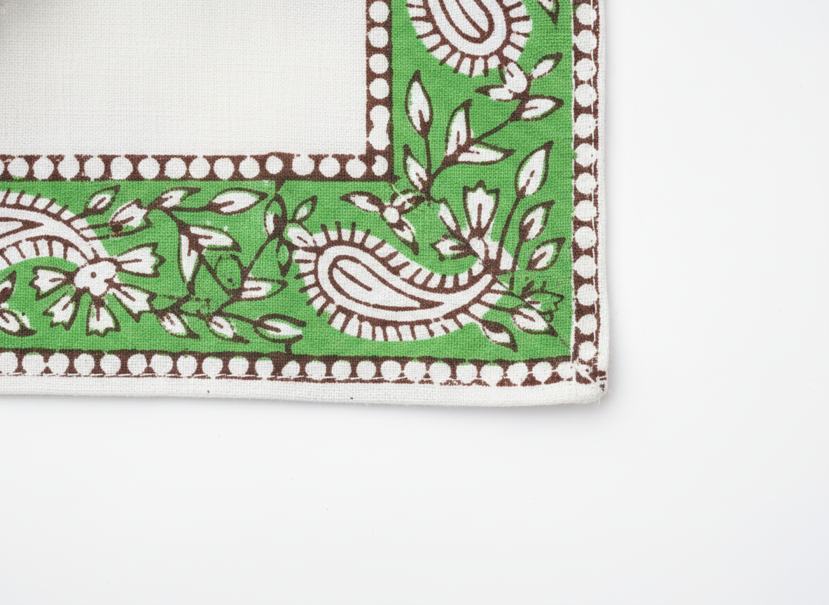 Artisanal Cotton Block Print Napkins