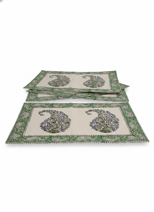 Artisanal Block Print Cotton Placemats