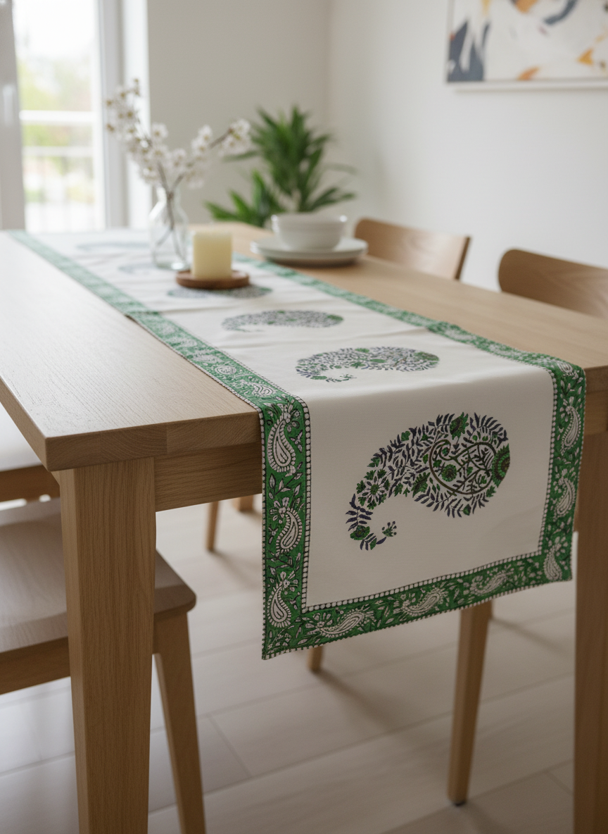 Artisanal Block Print Table Runner
