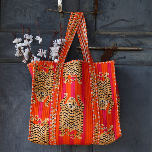 Tiger Cotton Tote Bag