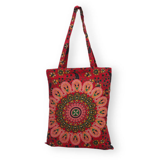 Mandala Bag Red Boho Cotton