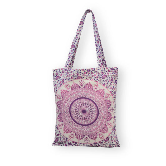 Ombre Mandala Shopping Shoulder Bag Pink