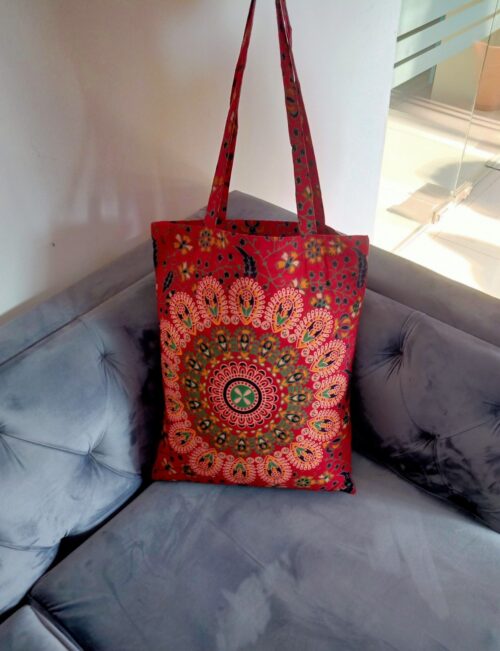 Mandala Bag Red Boho Cotton