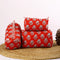 Cherry Red Heritage Travel Pouch, front view